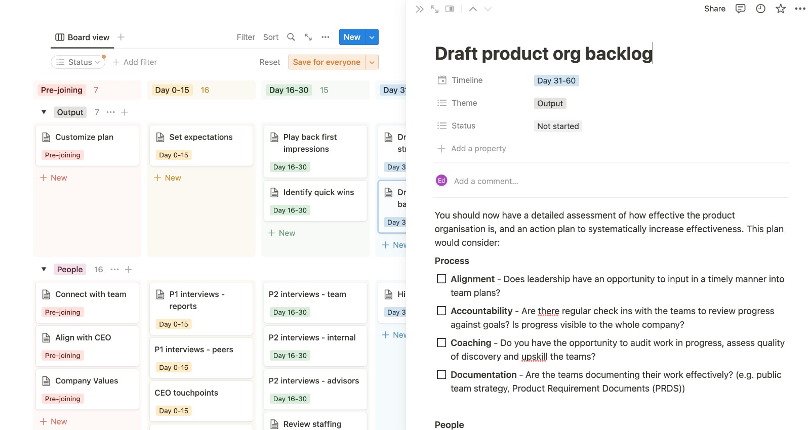 The Ultimate 30 60 90 Day Plan and Template For Product VPs - Hustle Badger