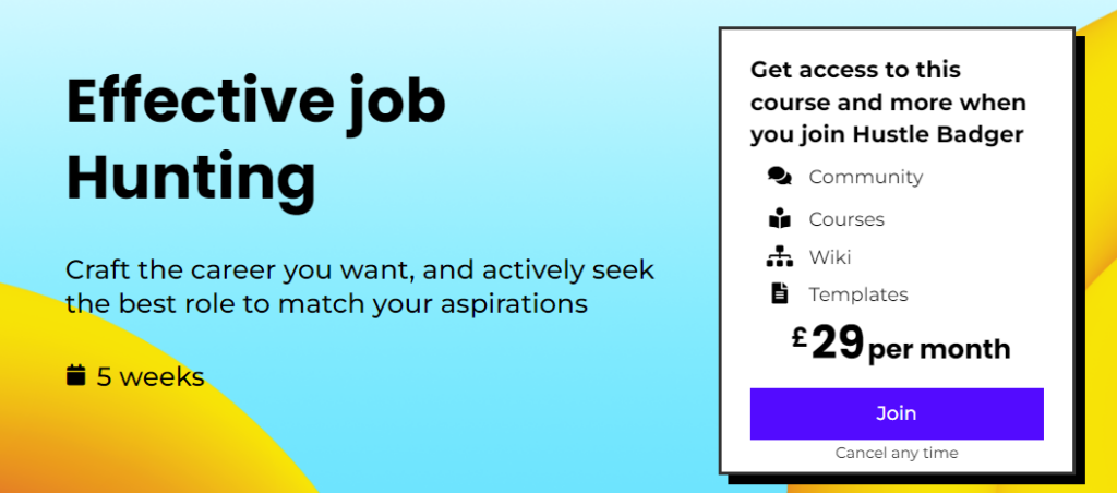 Effective Job Hunting Course Banner