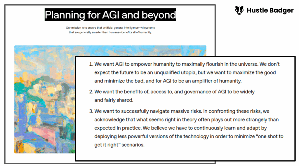 Open AI's AGI product development principles