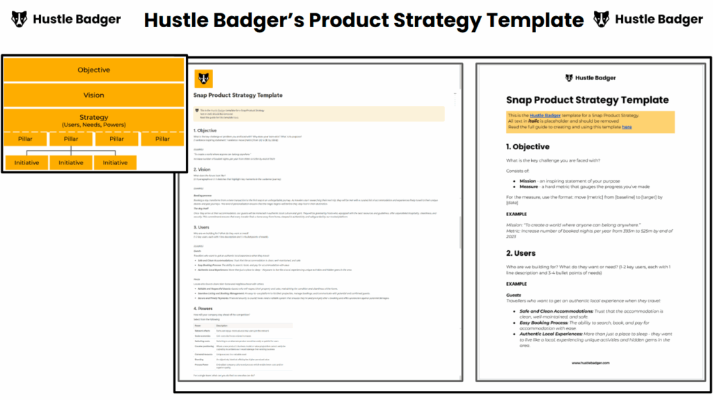 Product Strategy Examples: Hustle Badger