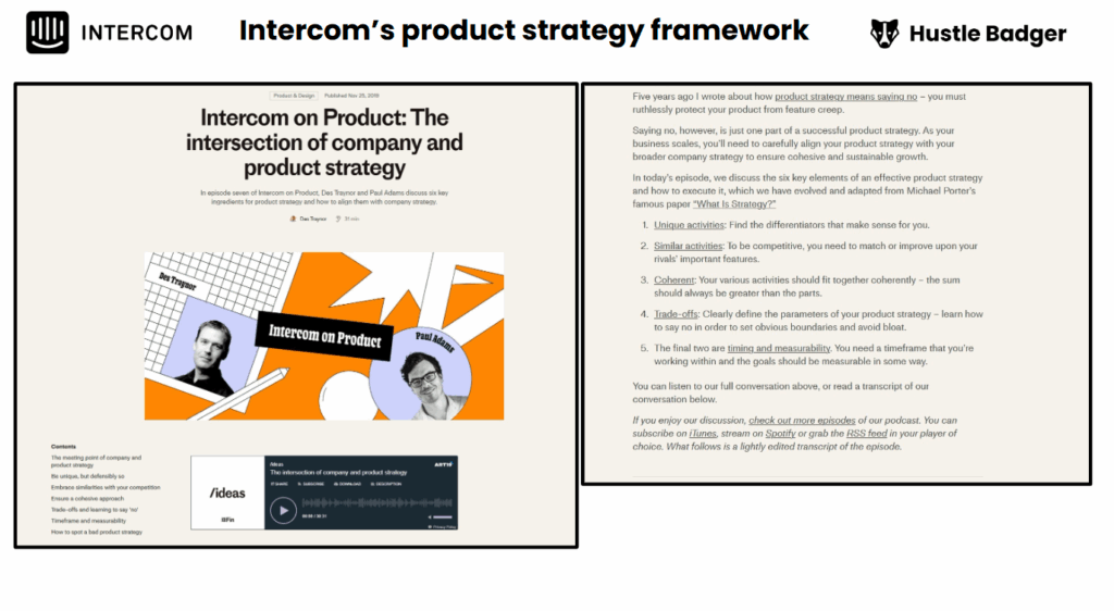 Product Strategy Examples: Intercom