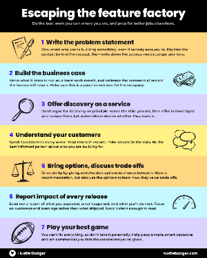 Escape The Feature Factory